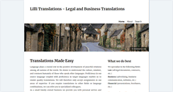 Desktop Screenshot of lillitranslations.com