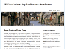 Tablet Screenshot of lillitranslations.com